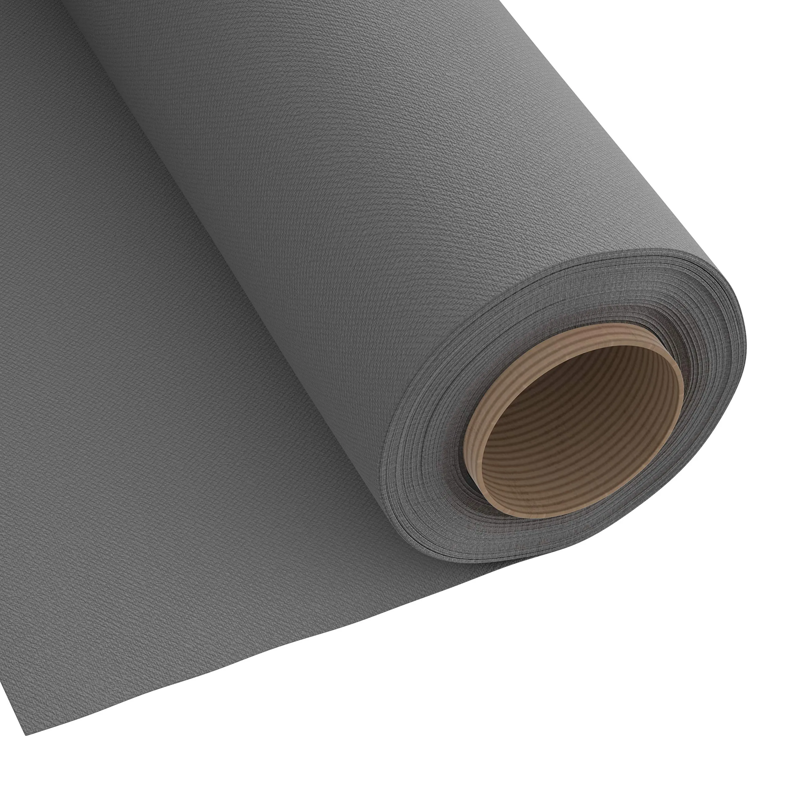Encasa Homes Fabric by The Metre - Mercerised Dyed Cotton Canvas 100 x 140 cm Width, Grey