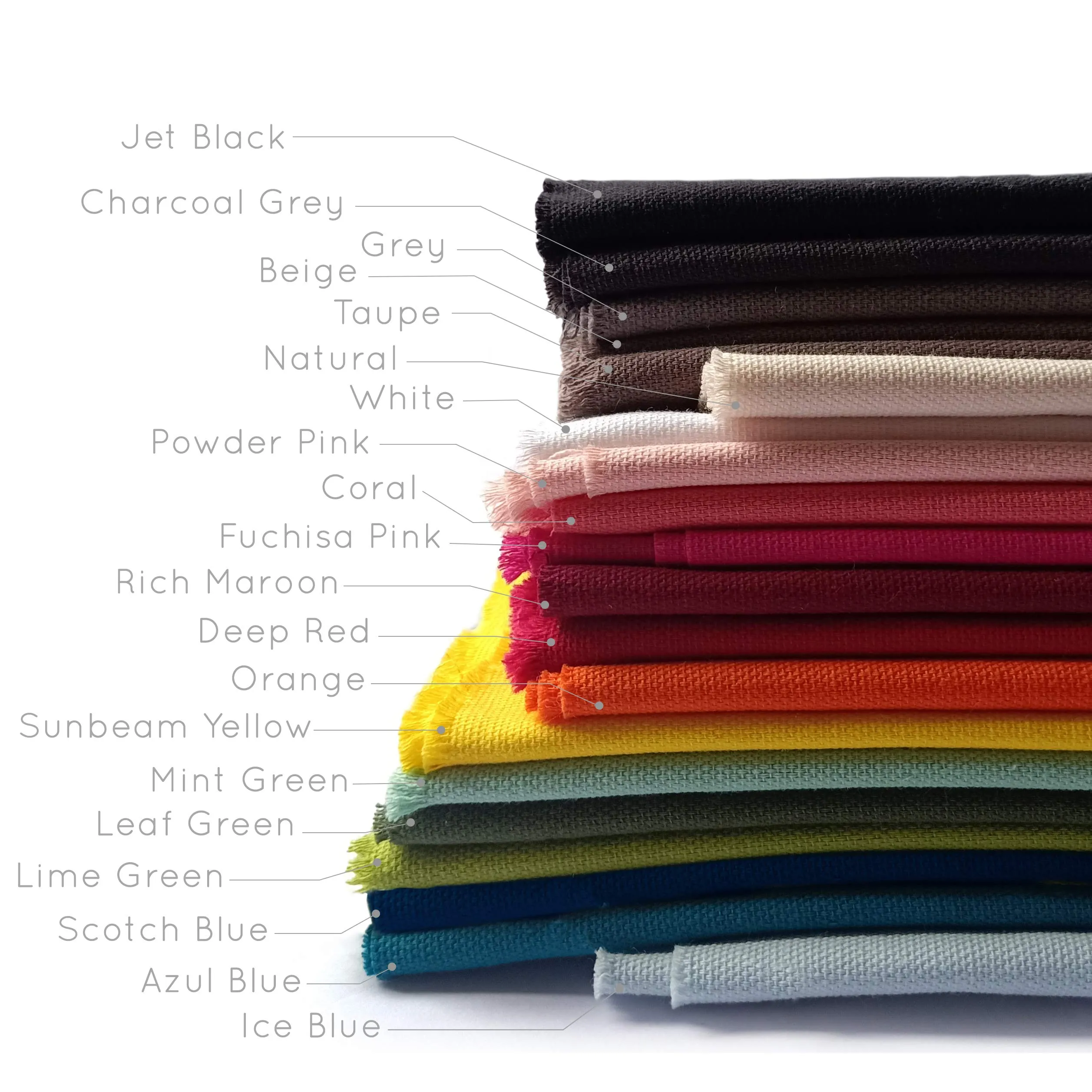 Encasa Homes Fabric by The Metre - Mercerised Dyed Cotton Canvas 100 x 140 cm Width, Mango
