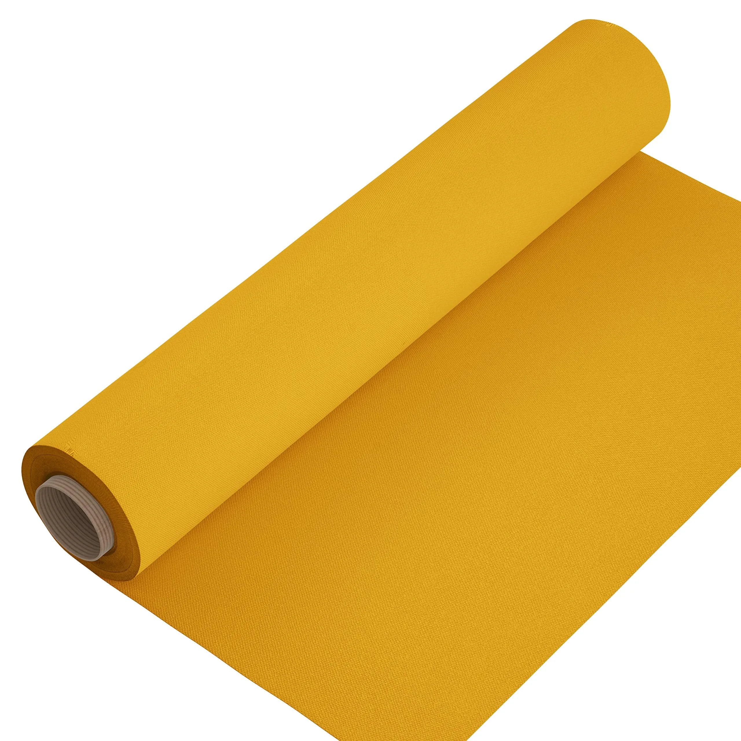 Encasa Homes Fabric by The Metre - Mercerised Dyed Cotton Canvas 100 x 140 cm Width, Mango