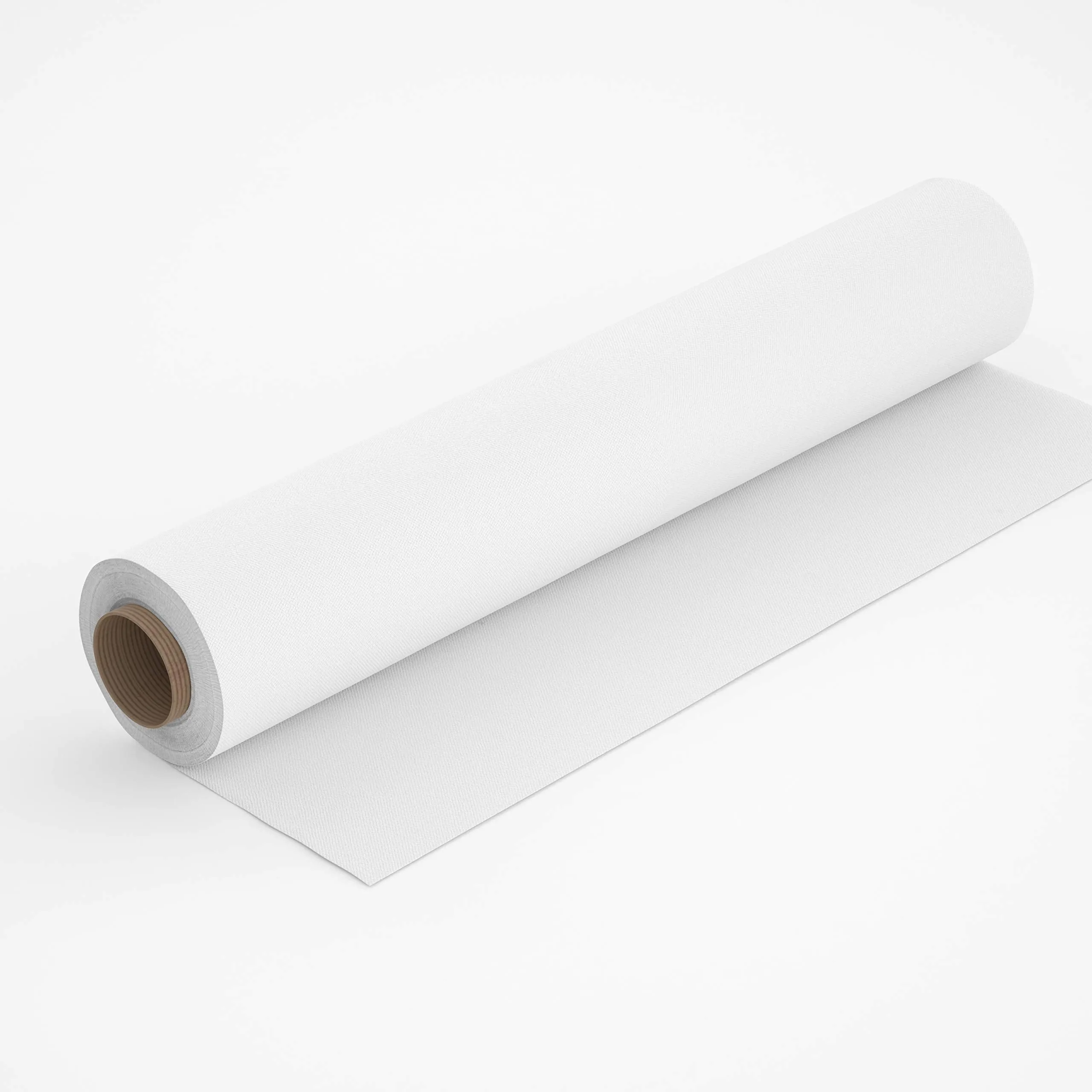 Encasa Homes Fabric by The Metre - Mercerised Dyed Cotton Canvas 100x140 cm Width, White