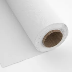 Encasa Homes Fabric by The Metre - Mercerised Dyed Cotton Canvas 100x140 cm Width, White