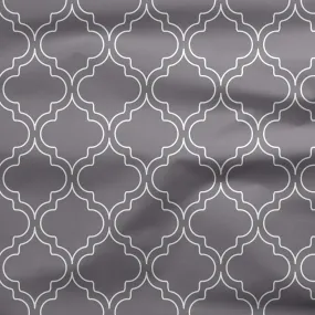 Encasa XO Printed Fabric 59" (150 Cms) – Grey Tiles - Decorative Soft & Smooth, 100% Cotton Cloth for Curtains, Cushions, Dress Material, Upholstery, Bedcover - 1 Meter