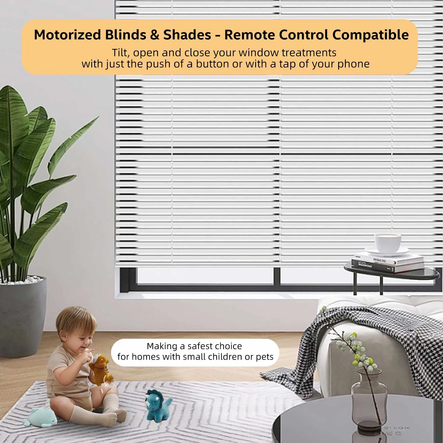 ERB25/ERB16 Rechargeable Roller Blinds/Shade Motor (Compatible 1in.-2in. Roller Shade Tubes )