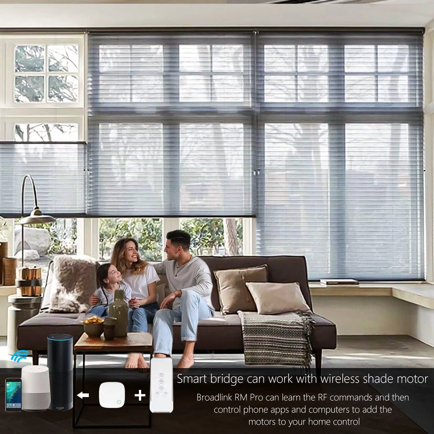 ERB25/ERB16 Rechargeable Roller Blinds/Shade Motor (Compatible 1in.-2in. Roller Shade Tubes )