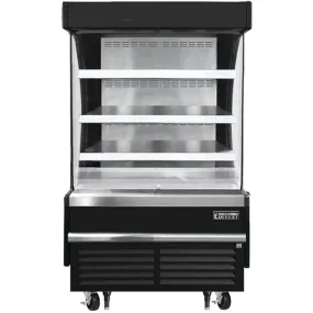 Everest EOMV-36-B-28-S Open Air Merchandiser 3 Shelves 9.3 cu.ft.