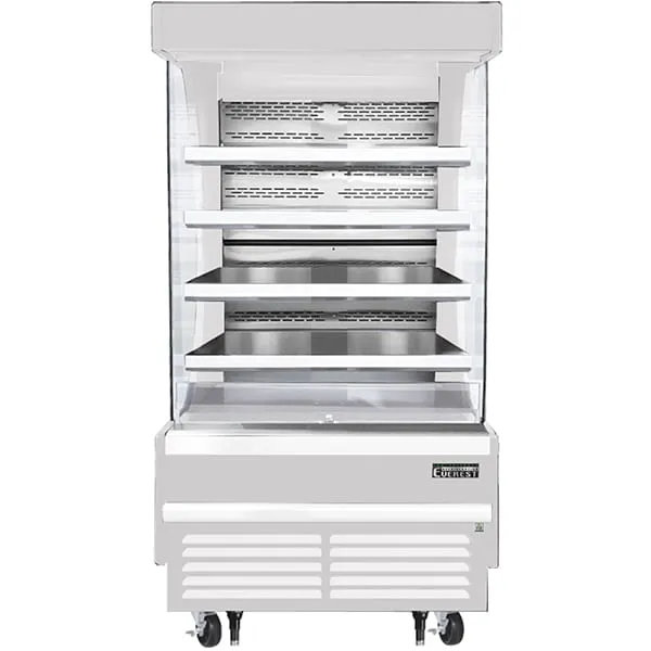 Everest EOMV-36-W-28-T Open Air Merchandiser 4 Shelves 12.8 cu.ft.