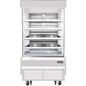 Everest EOMV-36-W-35-T Open Air Merchandiser 4 Shelves 18.2 cu.ft.