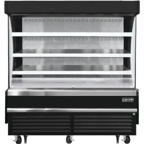 Everest EOMV-72-B-28-S Open Air Merchandiser 6 Shelves 19 cu.ft.