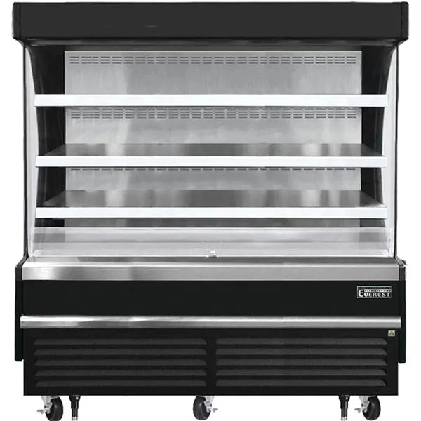 Everest EOMV-72-B-28-S Open Air Merchandiser 6 Shelves 19 cu.ft.