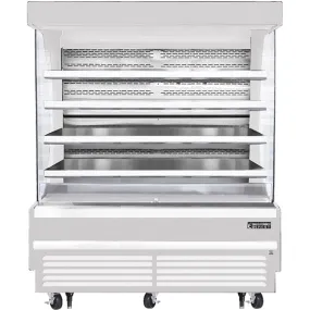 Everest EOMV-72-W-28-T Open Air Merchandiser 8 Shelves 26 cu.ft.