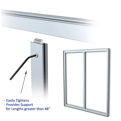 Freestanding LED Light Boxes 36 x 48 SEG Tension Fabric Frames | Double Sided