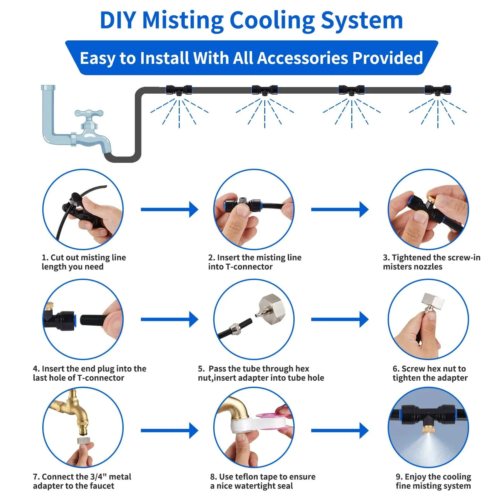 Garden Misters for Outdoor Patio GA702
