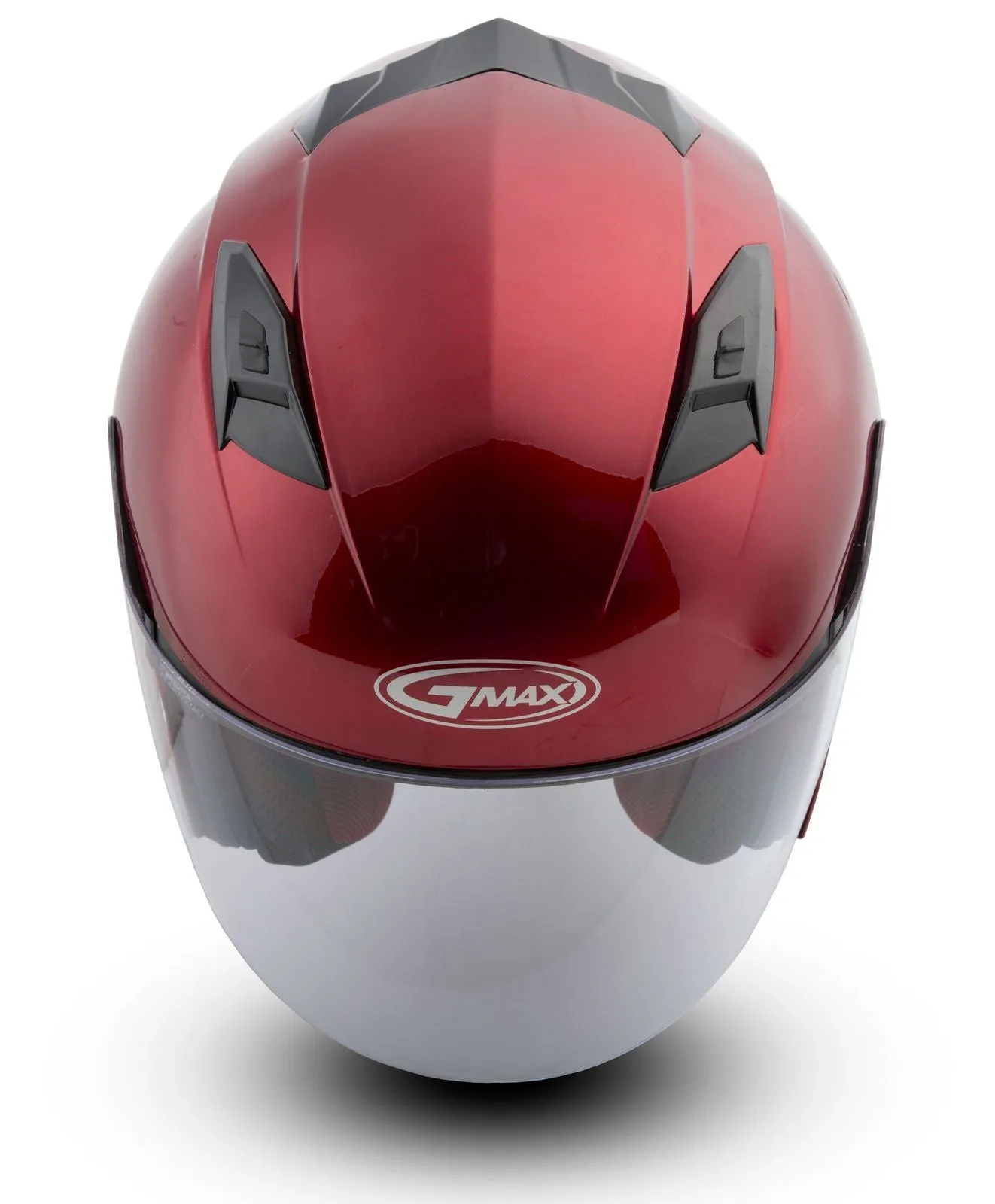 GMax OF77 Candy Red Open Face Helmet