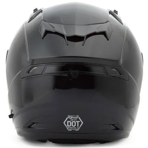 GMax OF77 Glossy Black Open Face Helmet