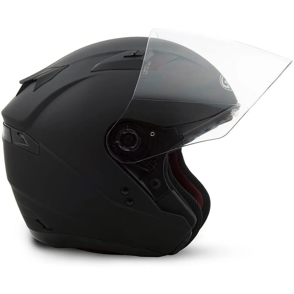 GMax OF77 Matte Black Open Face Helmet