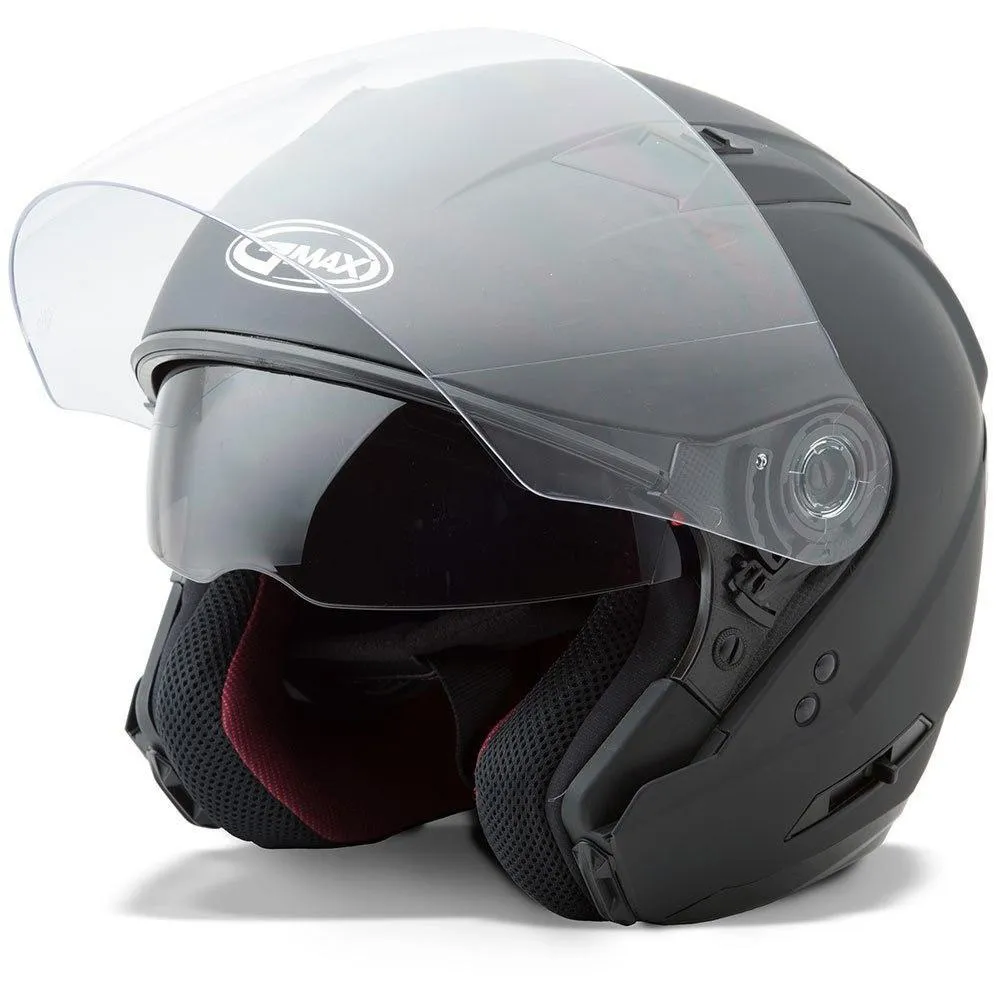 GMax OF77 Matte Black Open Face Helmet