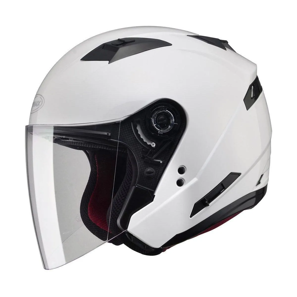 GMax OF77 Pearl White Open Face Helmet
