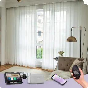 Graywind Hardwired Smart Curtain | Sheer Series | 40"-220"W
