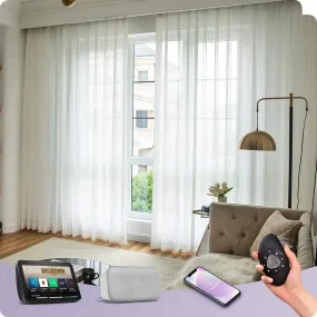 Graywind Hardwired Smart Curtain | Sheer Series | 40"-220"W