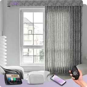 Graywind Rechargeable Smart Curtain | Light Filtering- Designed Series | 40"-220"W