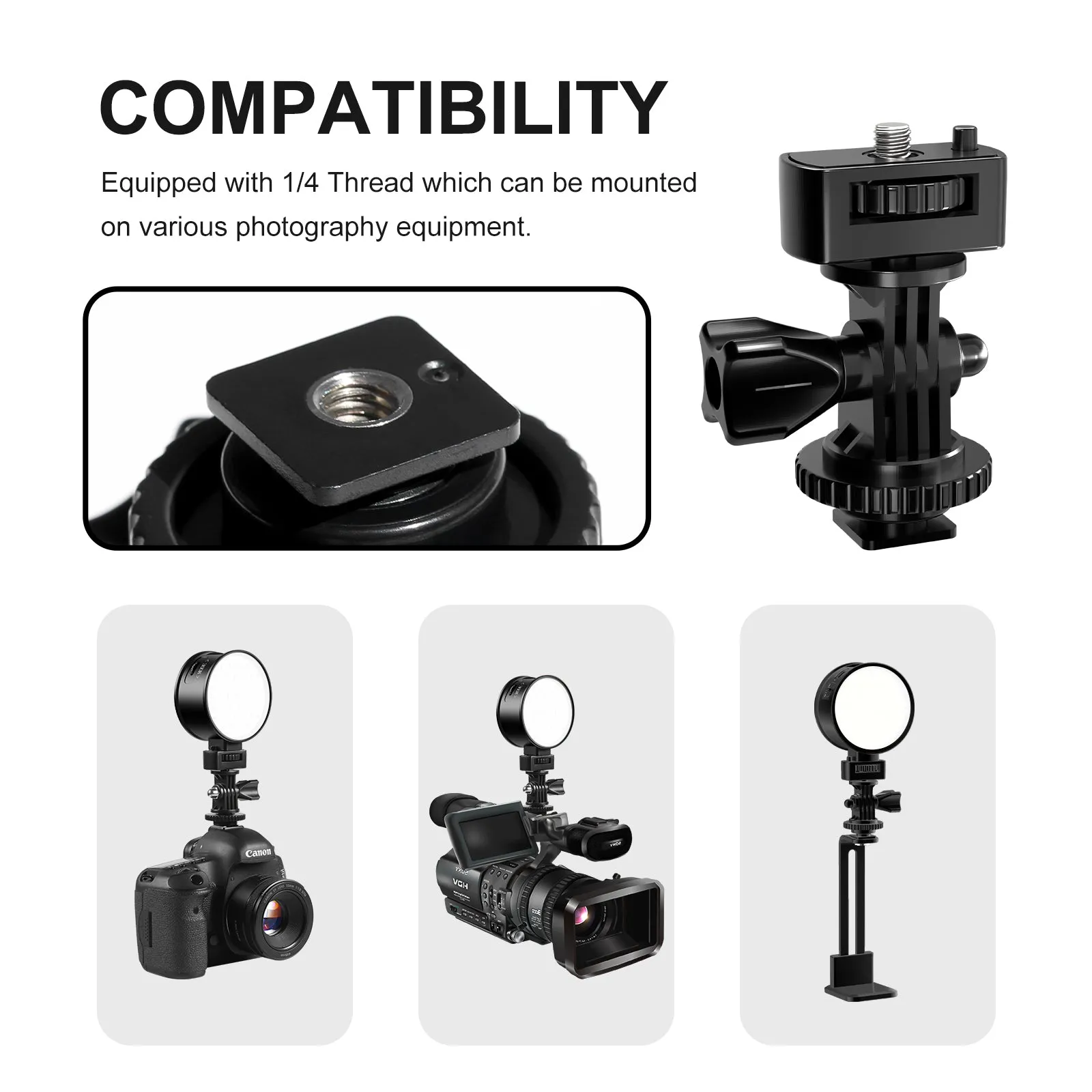 GVM 7SM Mini Double-Sided RGB & LED Video Light On-Camera Light