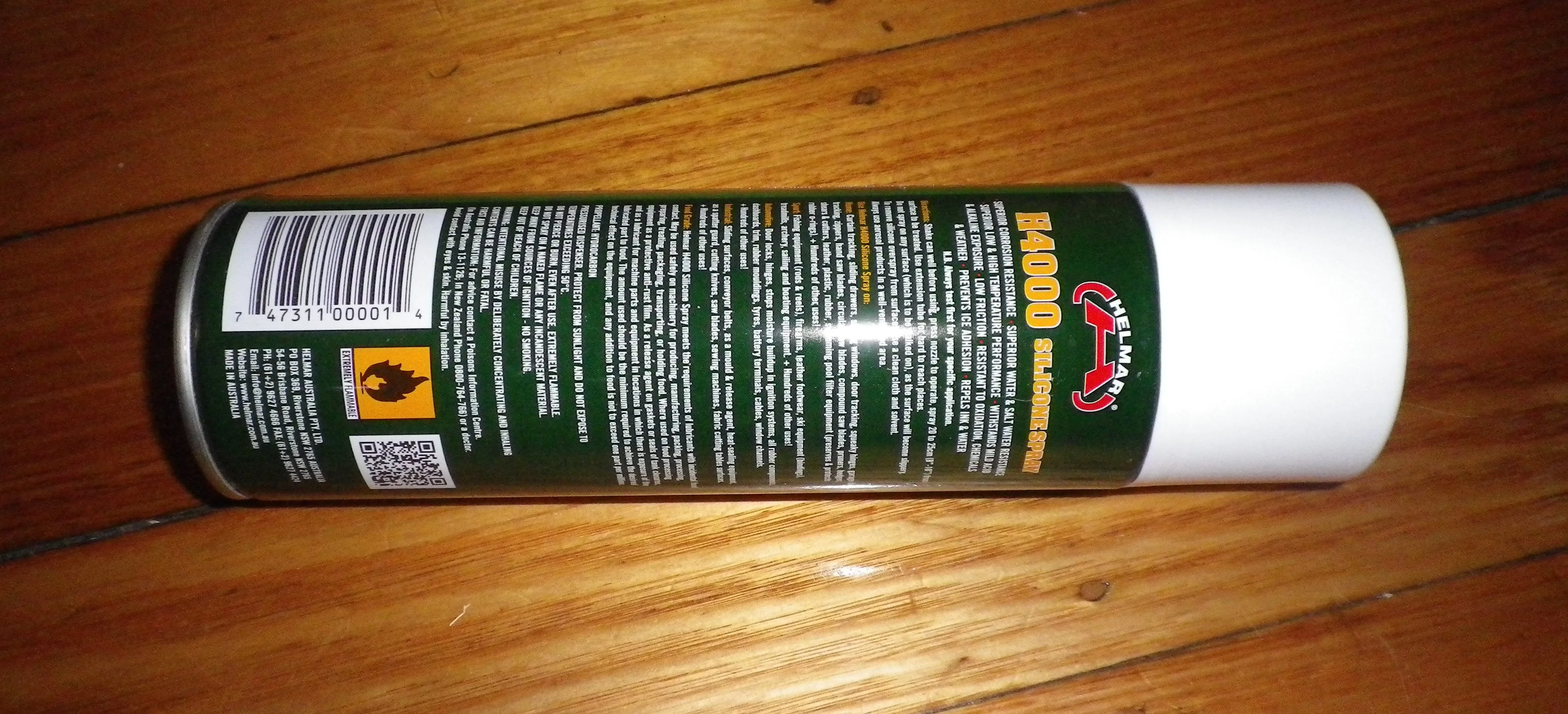 Helmar Food Grade Silicone Spray 300gm (509mls) - Part # H4000