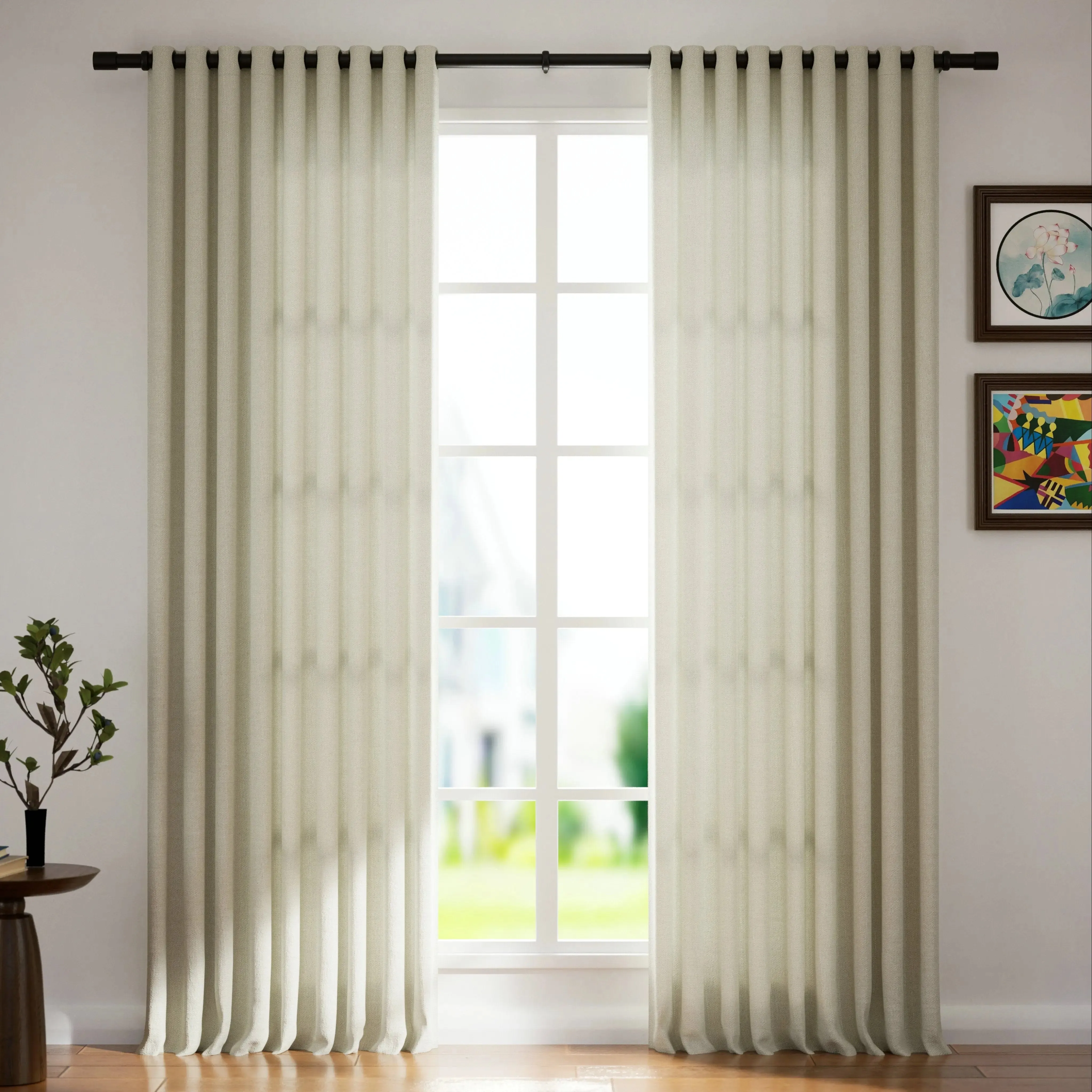 Ian Linen Blend Drapery Grommet