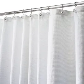 iDesign Carlton Shower Curtain 54" x 78" in White
