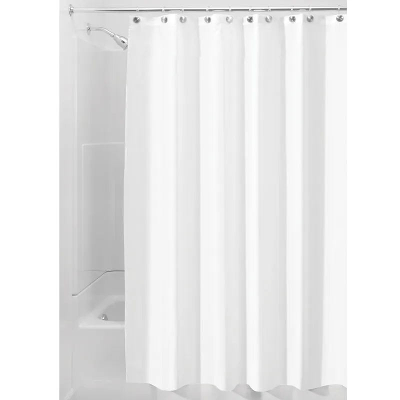 iDesign Poly Shower Curtain or Liner 72" x 96" in White