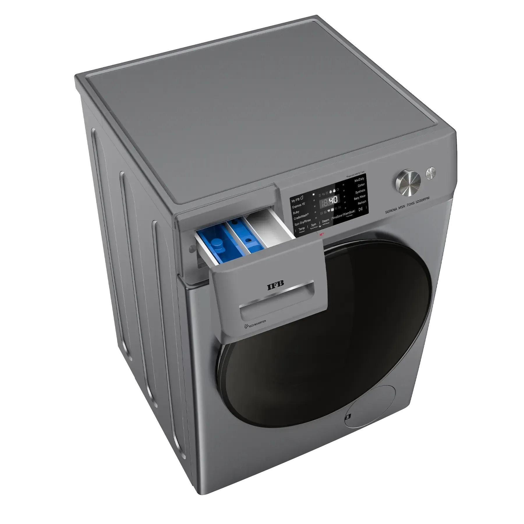 IFB Serena MSN 7012K Front Load Washing Machine 7 Kg | 1200 rpm | Metallic Silver