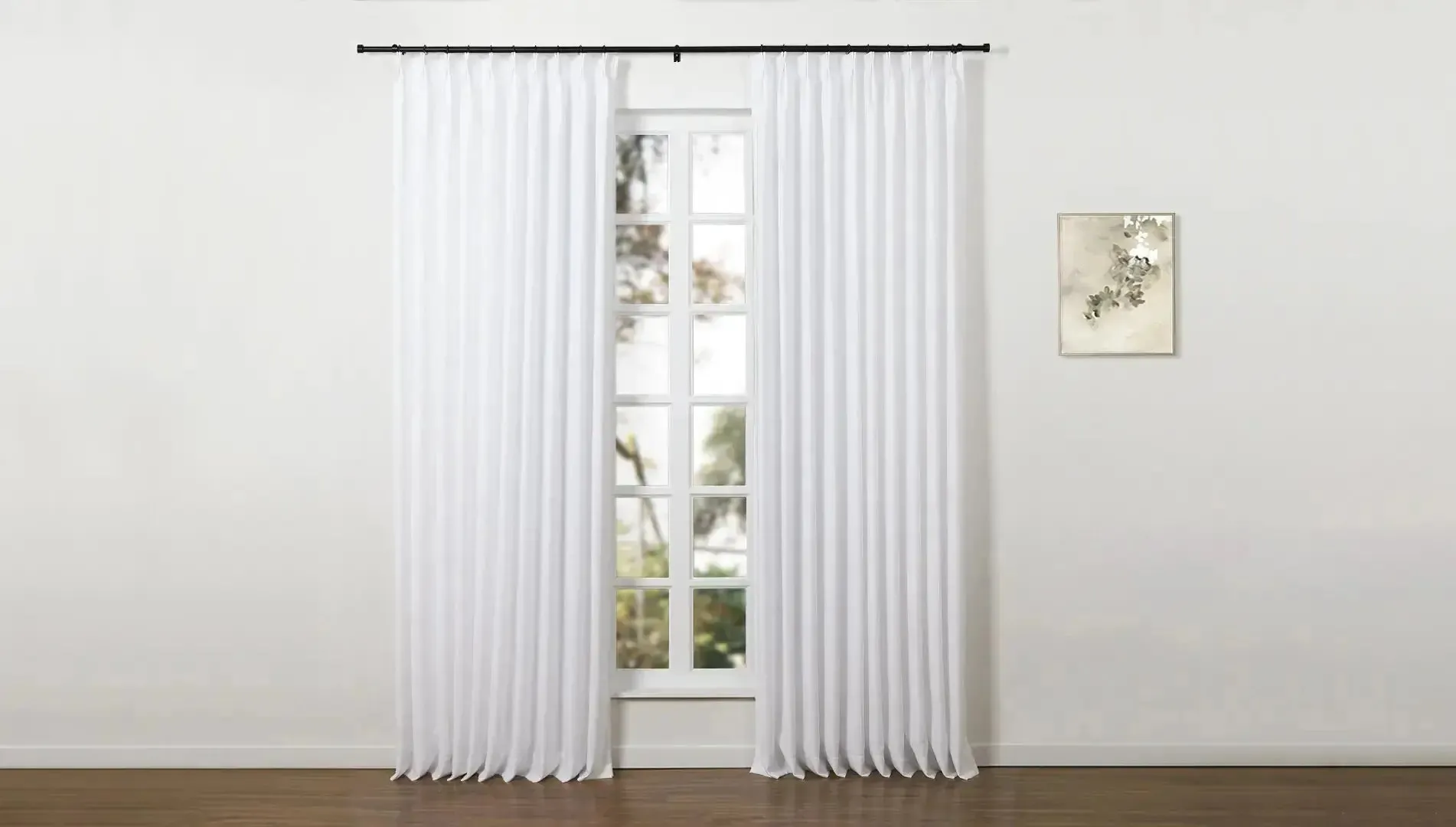 Jaylon Adjustable Curtain Rod with Rings