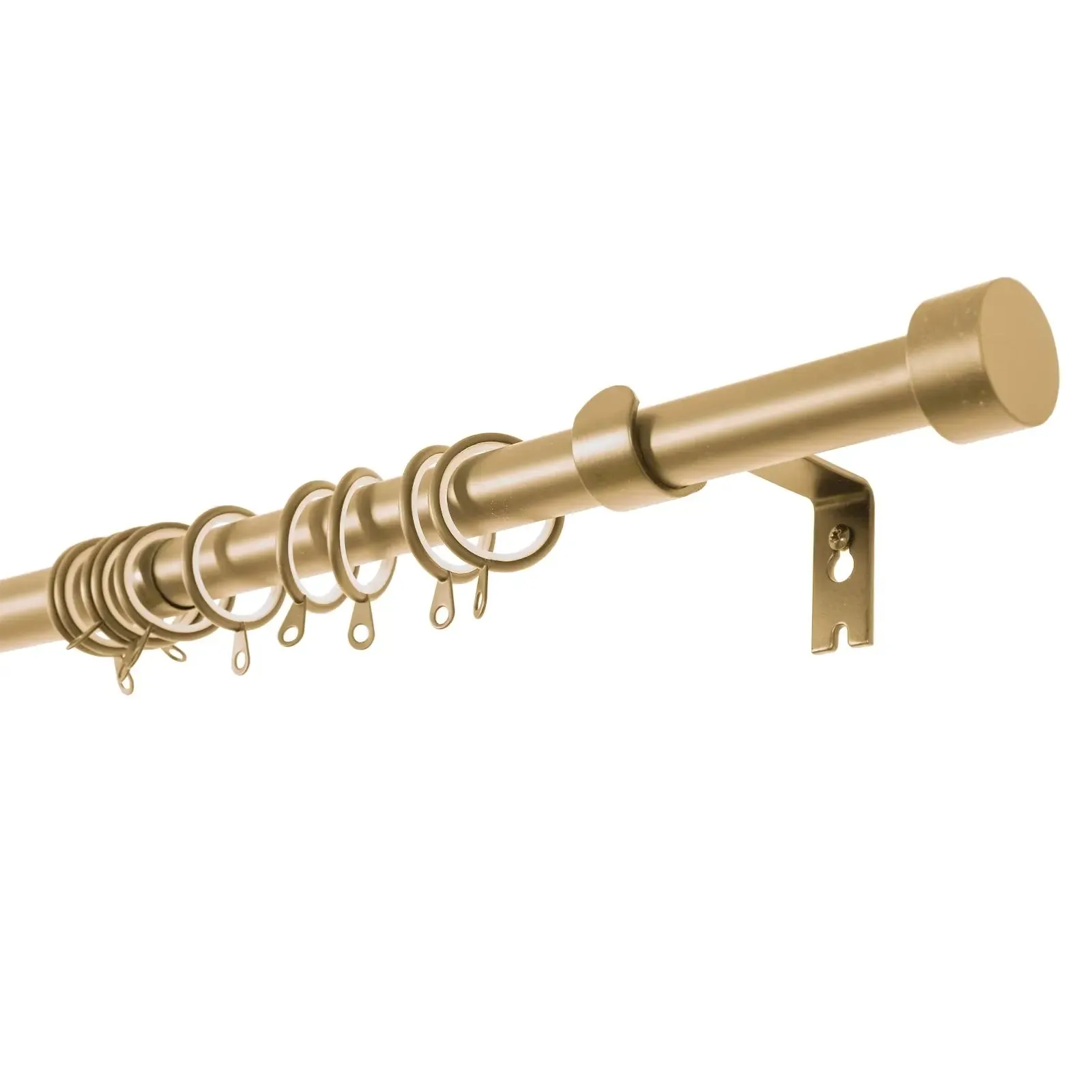 Jaylon Adjustable Curtain Rod with Rings