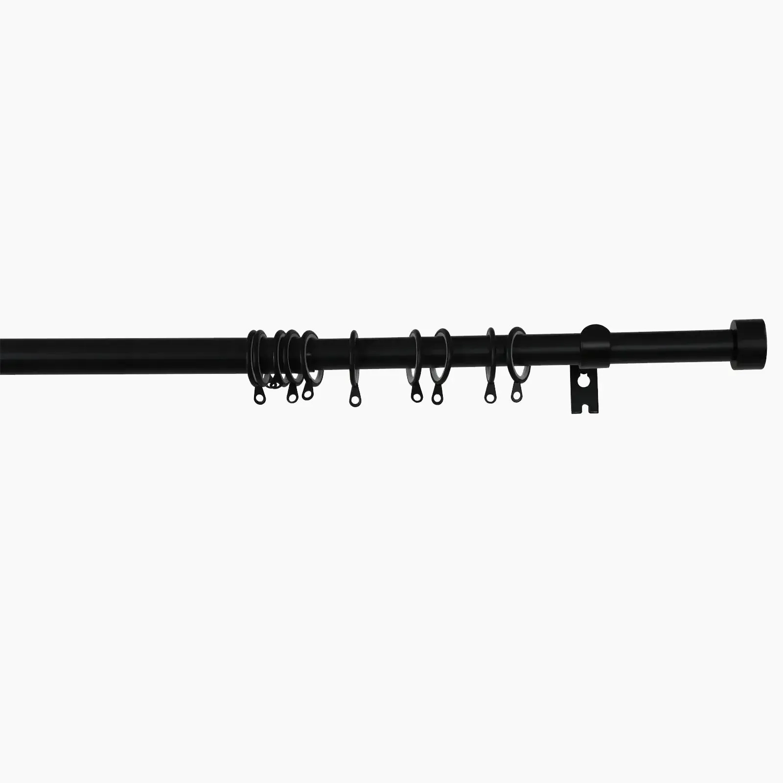 Jaylon Adjustable Curtain Rod with Rings