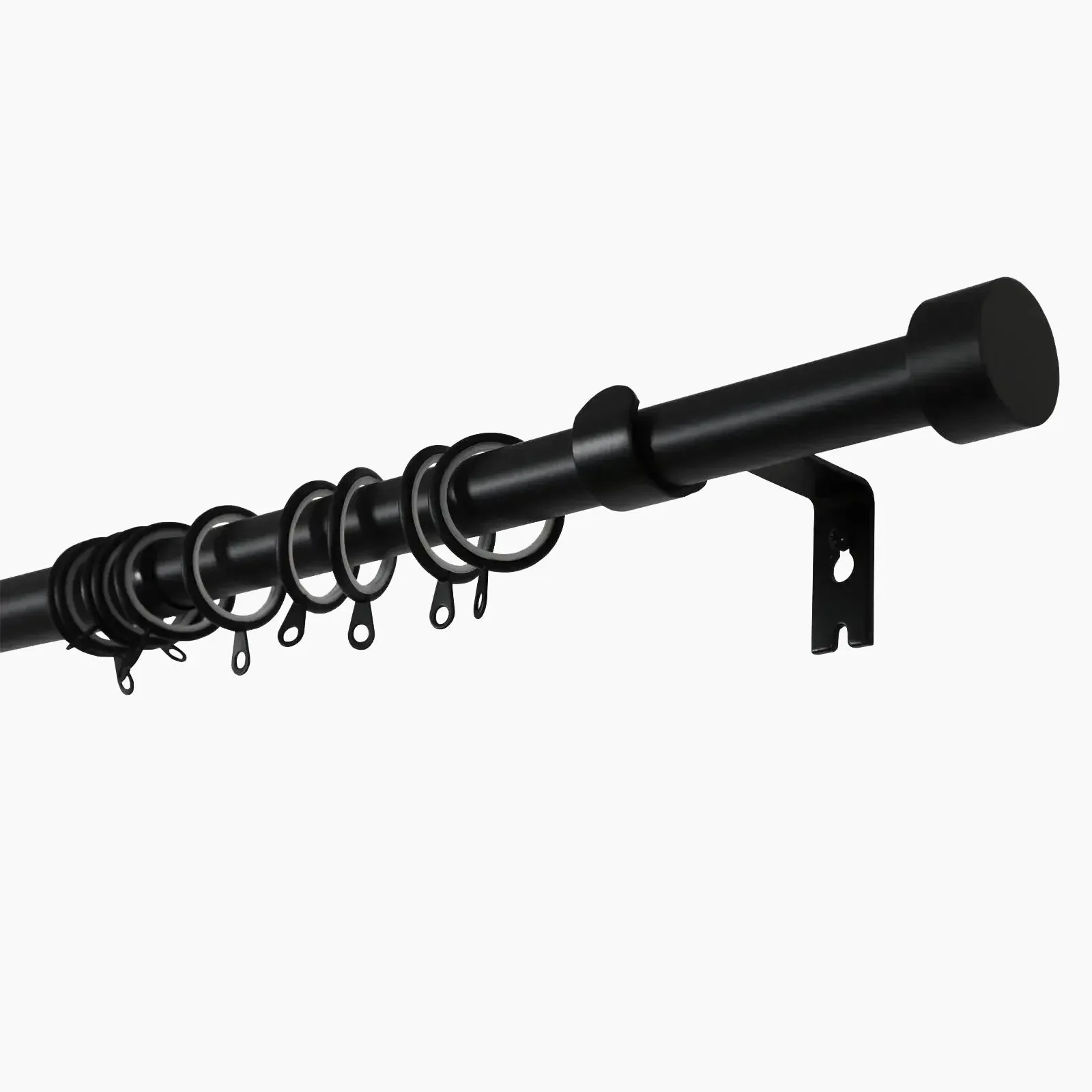 Jaylon Adjustable Curtain Rod with Rings
