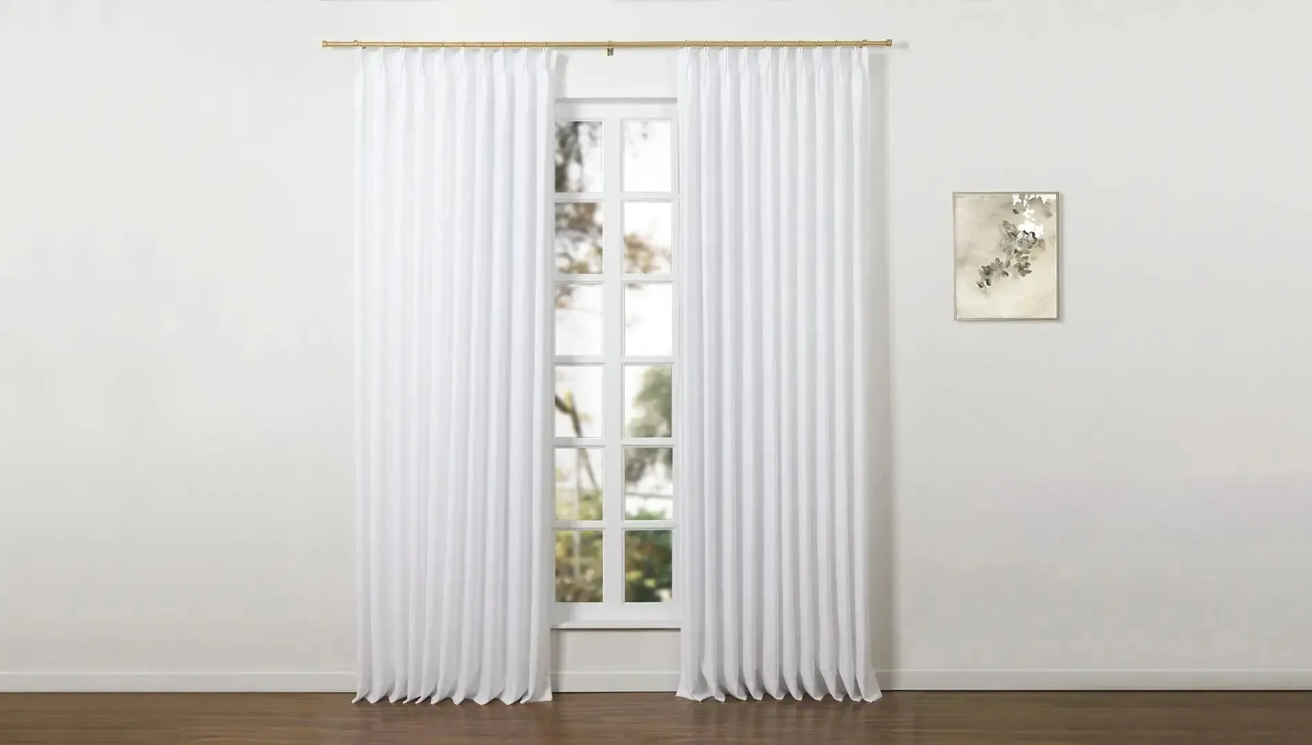 Jaylon Adjustable Curtain Rod with Rings
