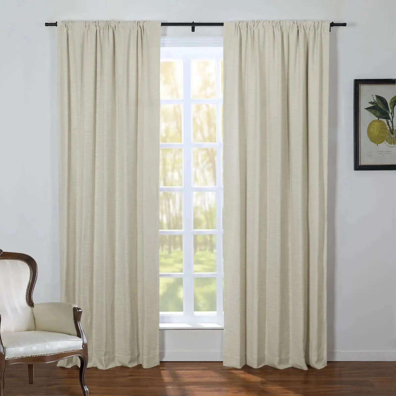 Kyla Linen Blend Drapery Soft Top
