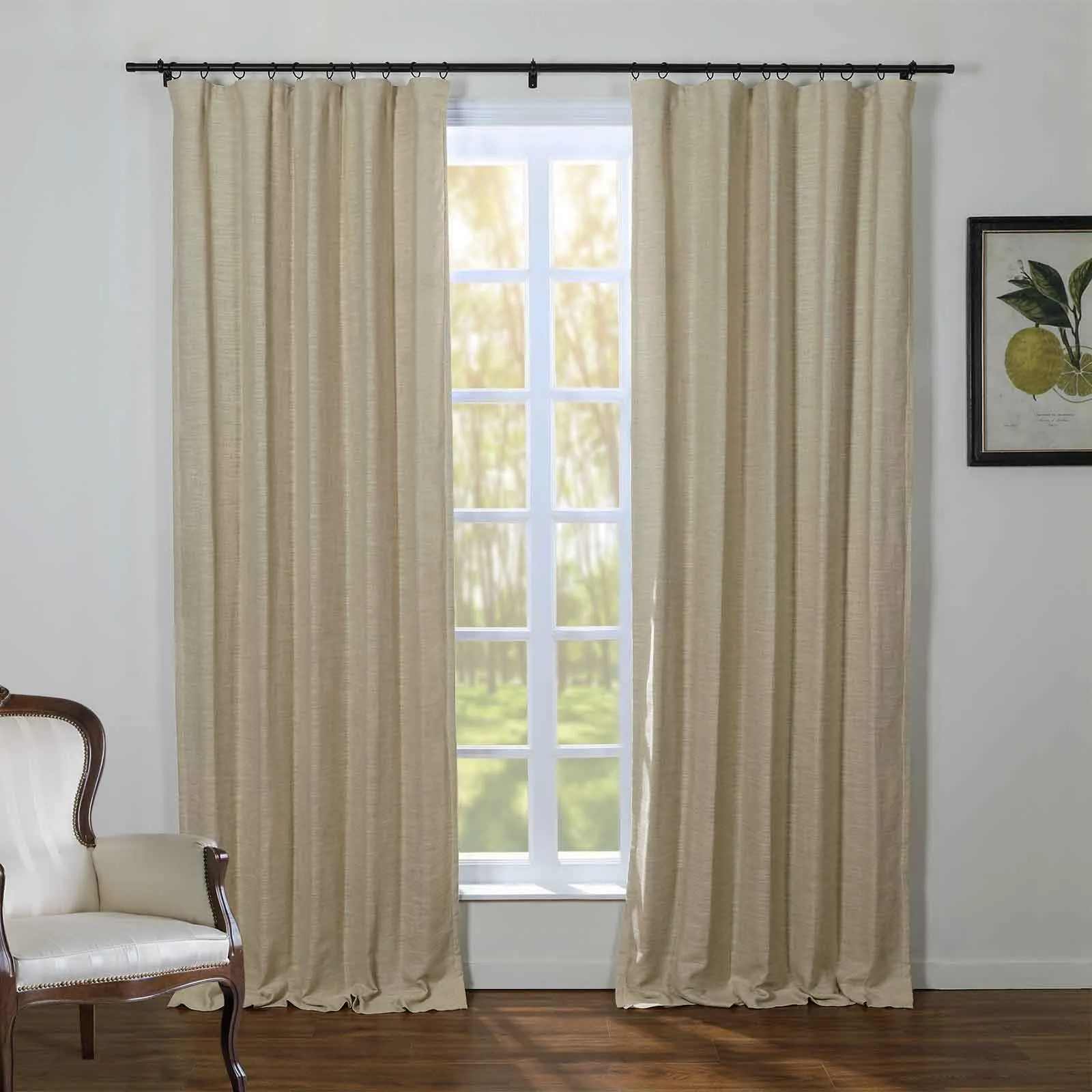 Kyla Linen Blend Drapery Soft Top