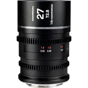 Laowa Nanomorph 27mm T2.8 1.5X S35 (Silver) - (Cine) Fuji X