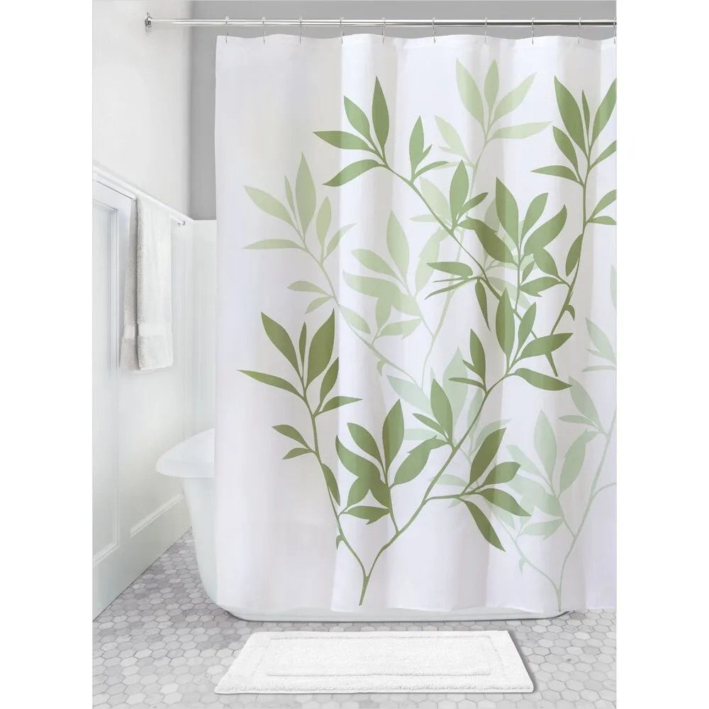 Leaves Shower Curtain Green