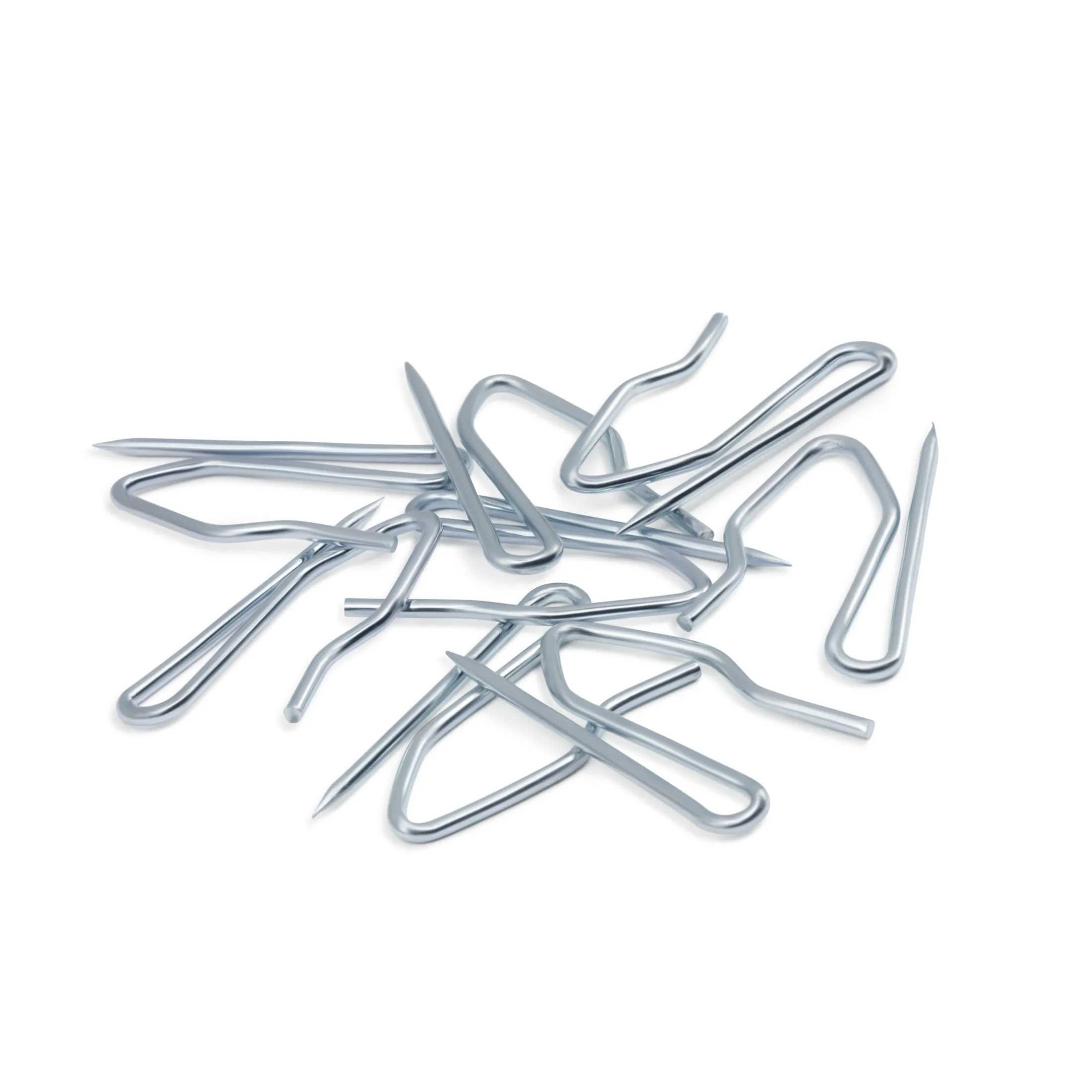 Lightweight Pin-On Hooks, Silver, 56 pc