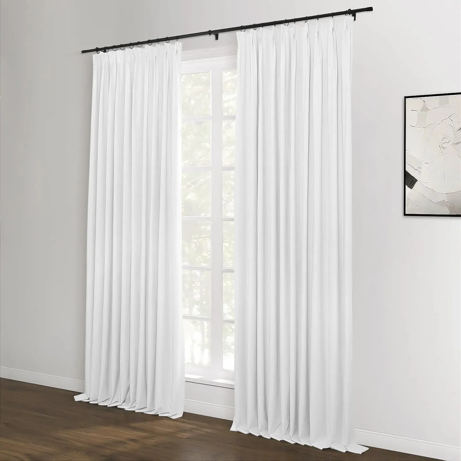 Lila Blackout Drape Pleated