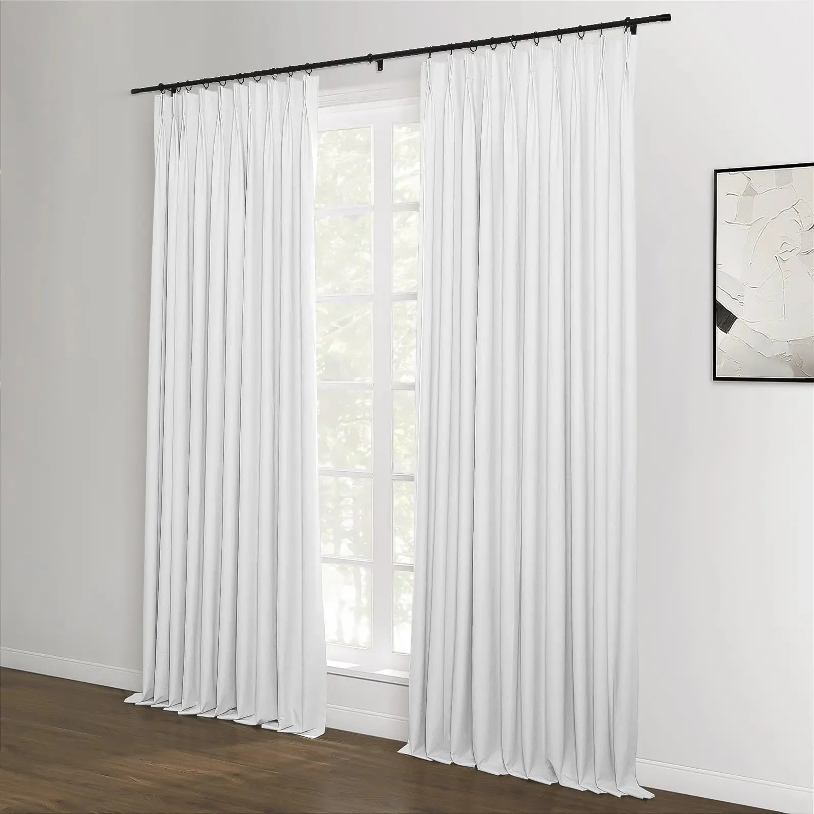Lila Blackout Drape Pleated