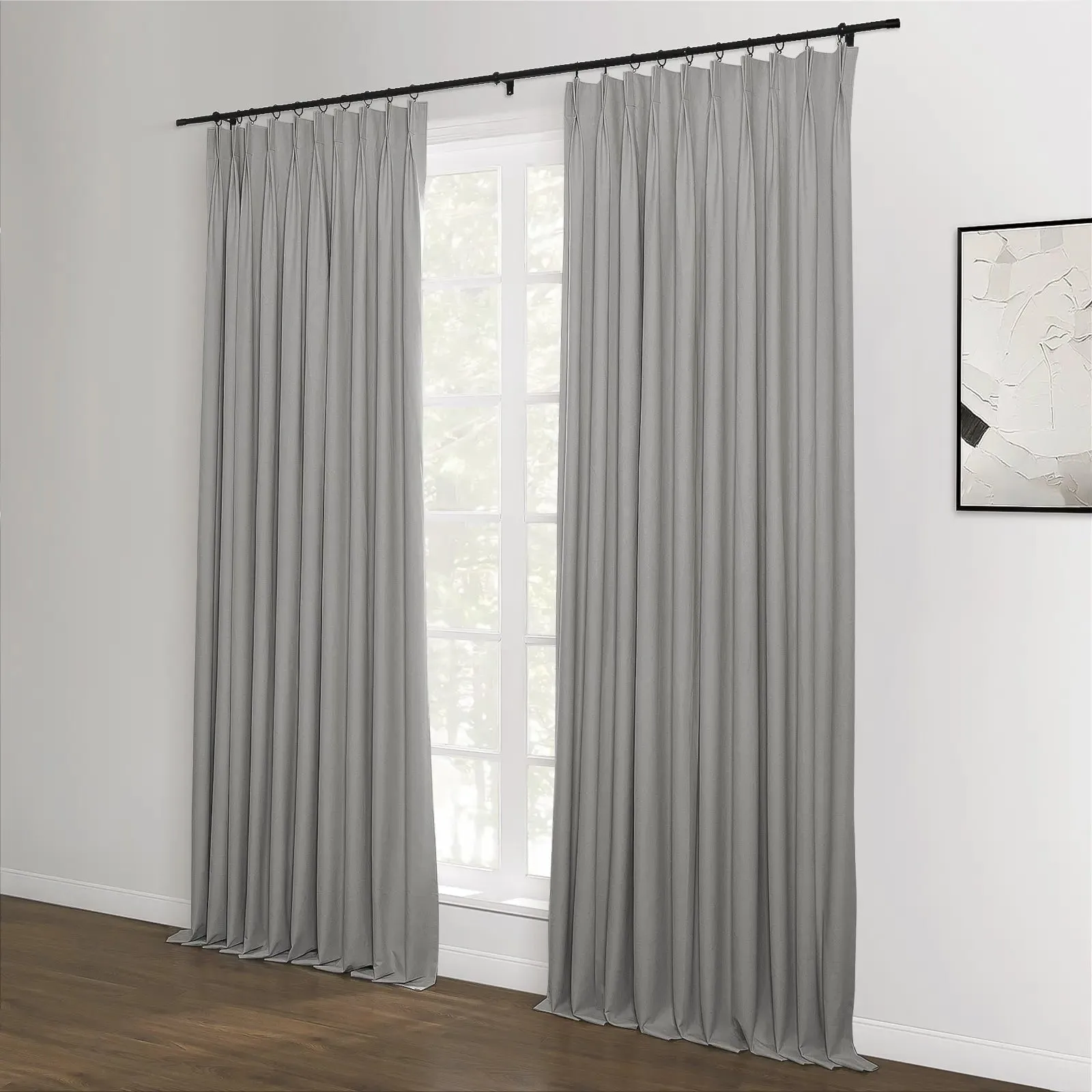 Lila Blackout Drape Pleated