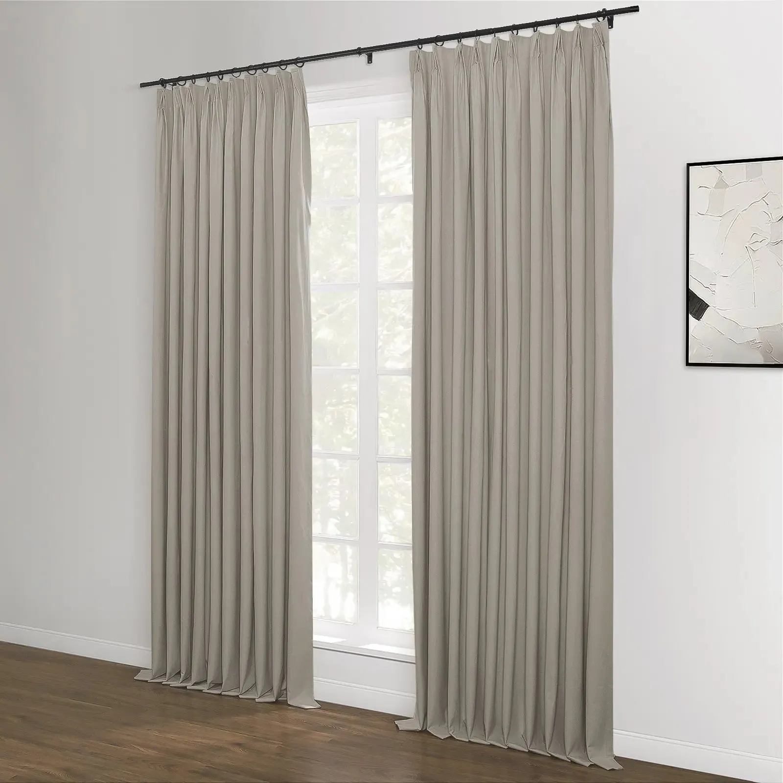 Lila Blackout Drape Pleated