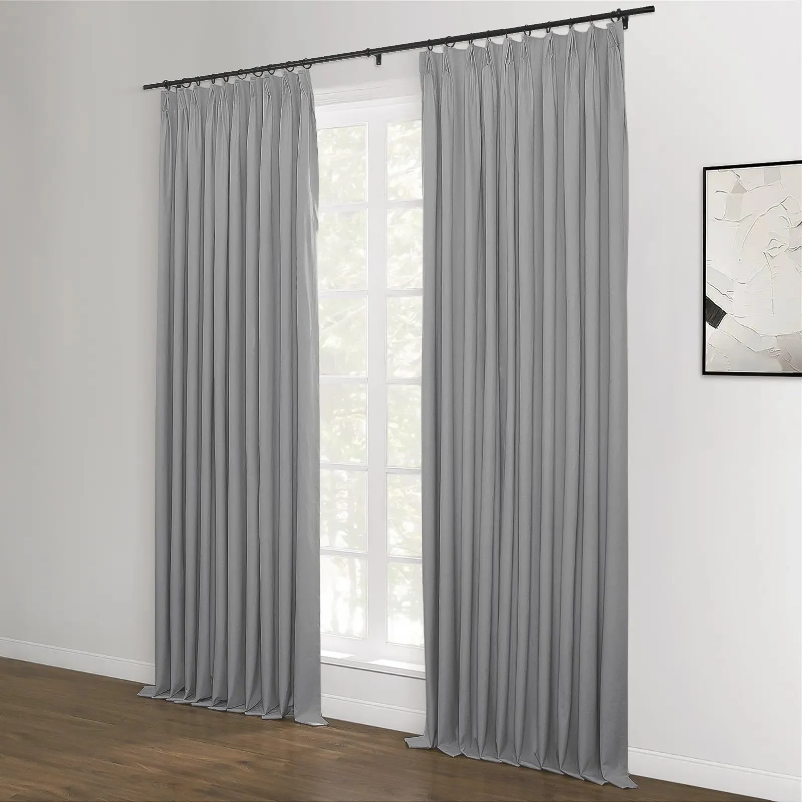 Lila Blackout Drape Pleated