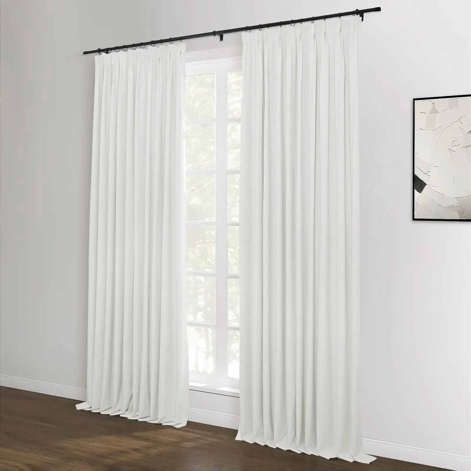 Lila Blackout Drape Pleated