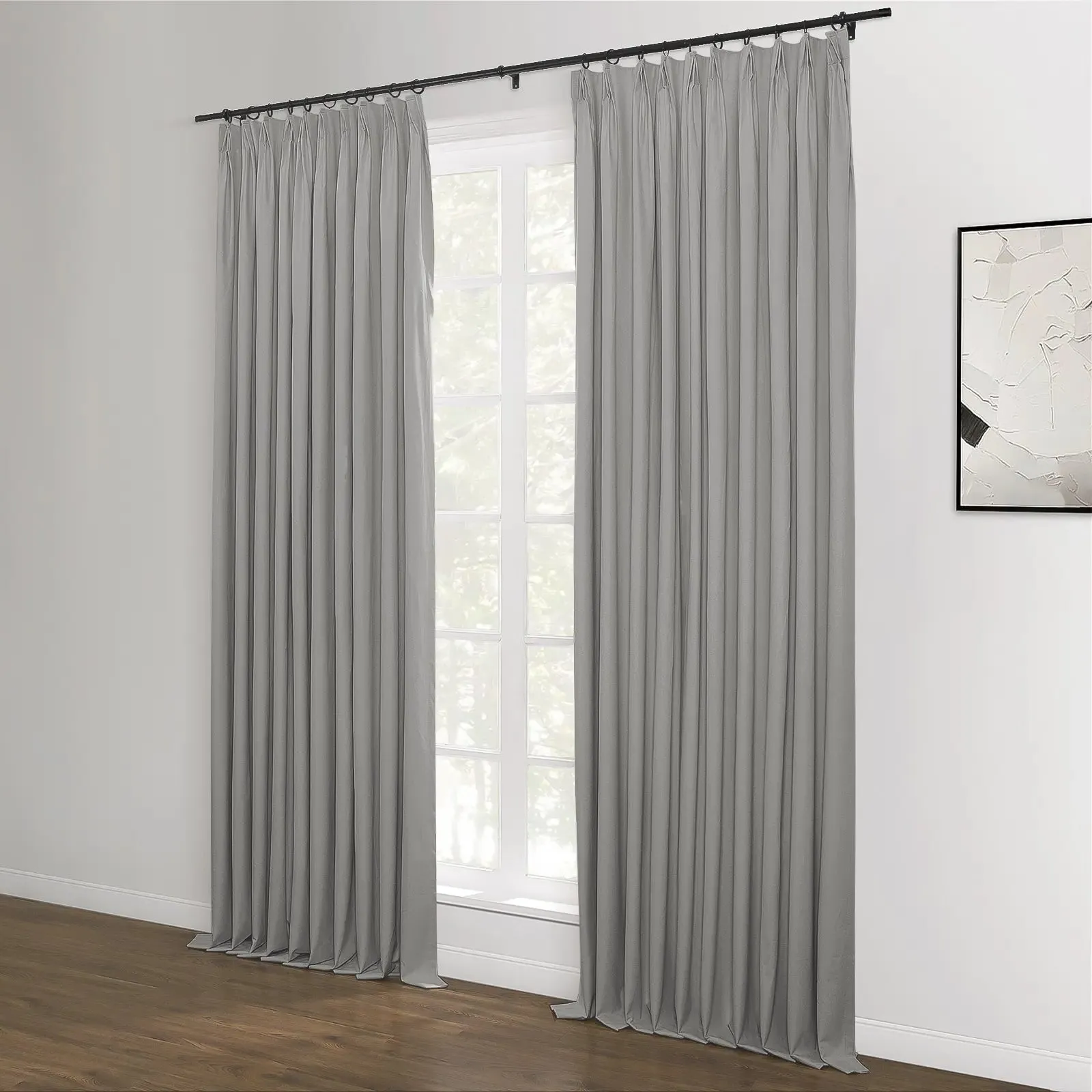 Lila Blackout Drape Pleated