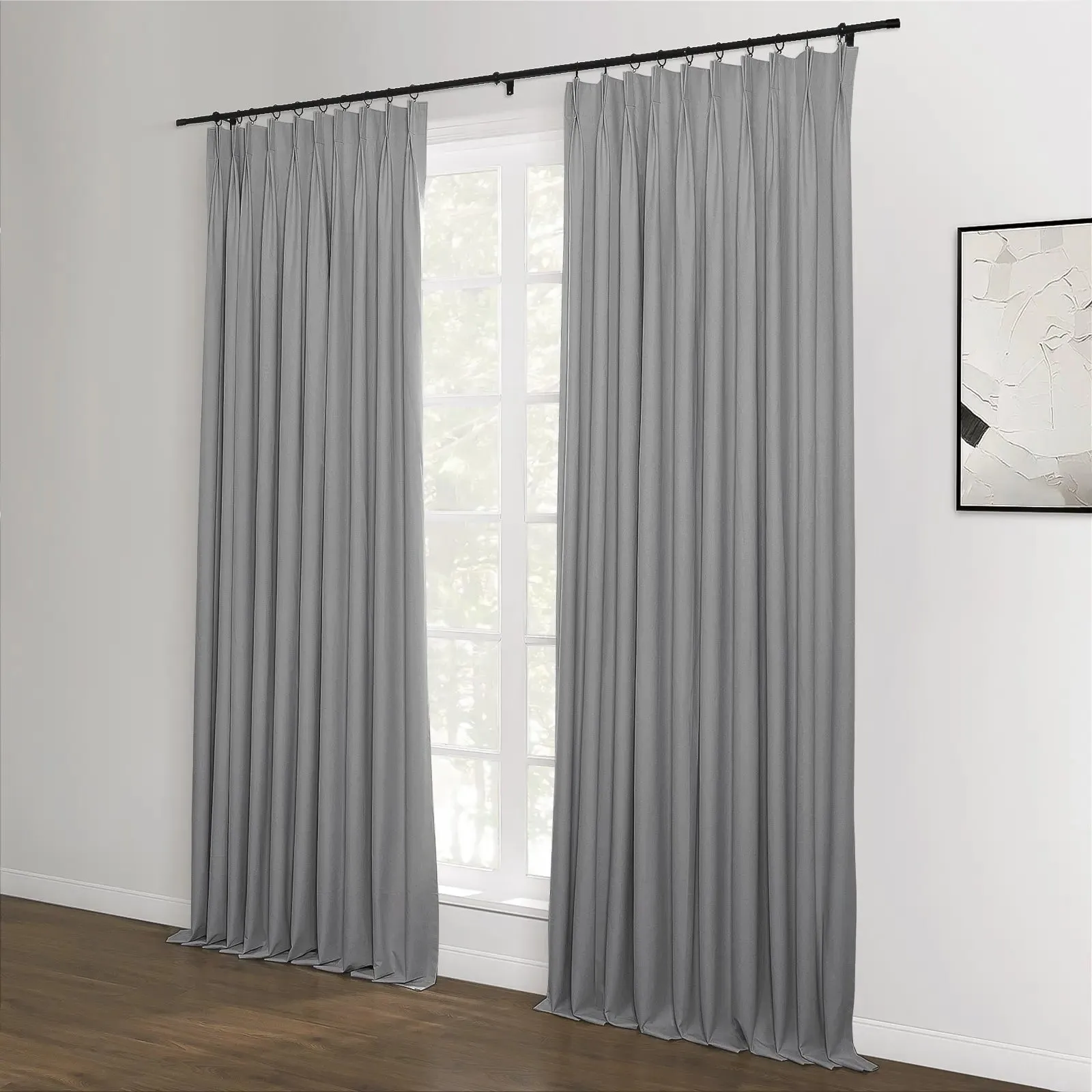 Lila Blackout Drape Pleated