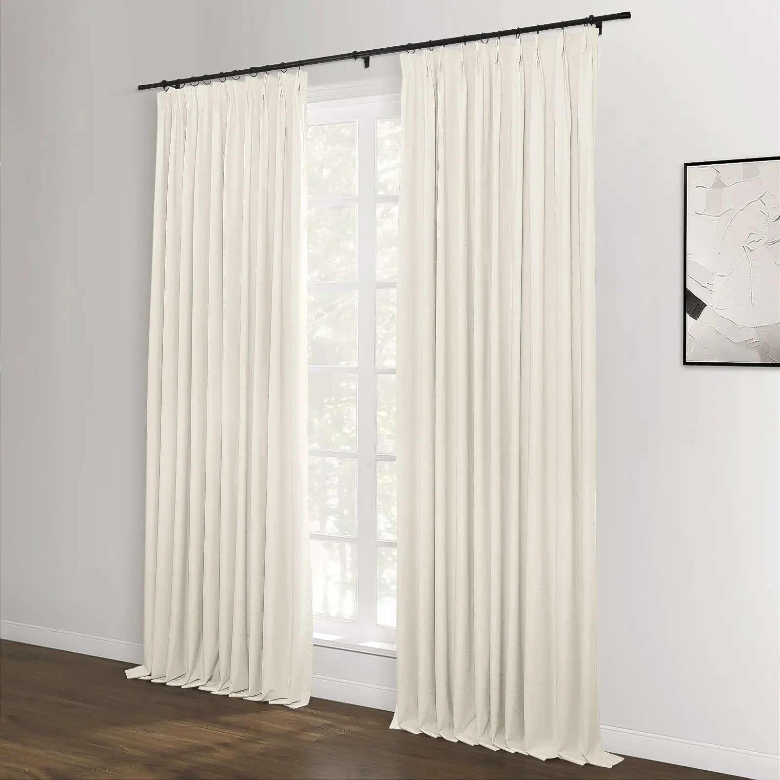Lila Blackout Drape Pleated