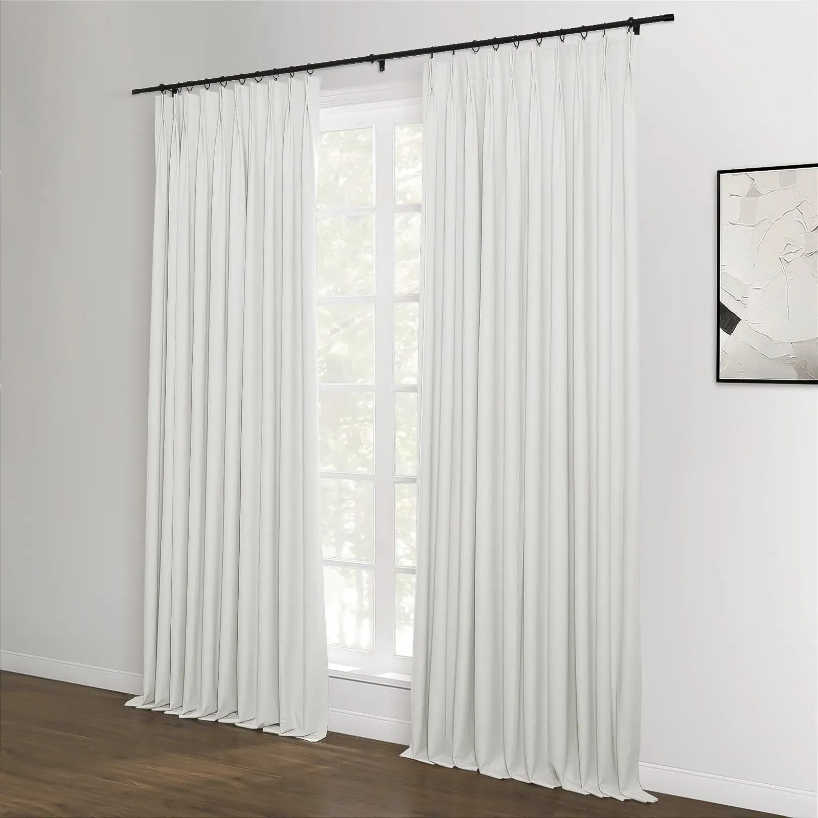 Lila Blackout Drape Pleated